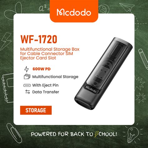 Mcdodo Wf Multifunctional Storage Box For Cable Connector Sim