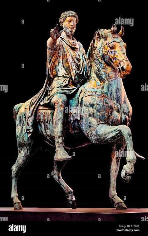 Equestrian Statue Of Marcus Aurelius Marco Aurelio Ad On