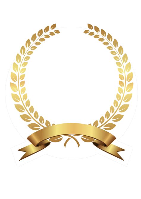 golden laurel wreath - Openclipart