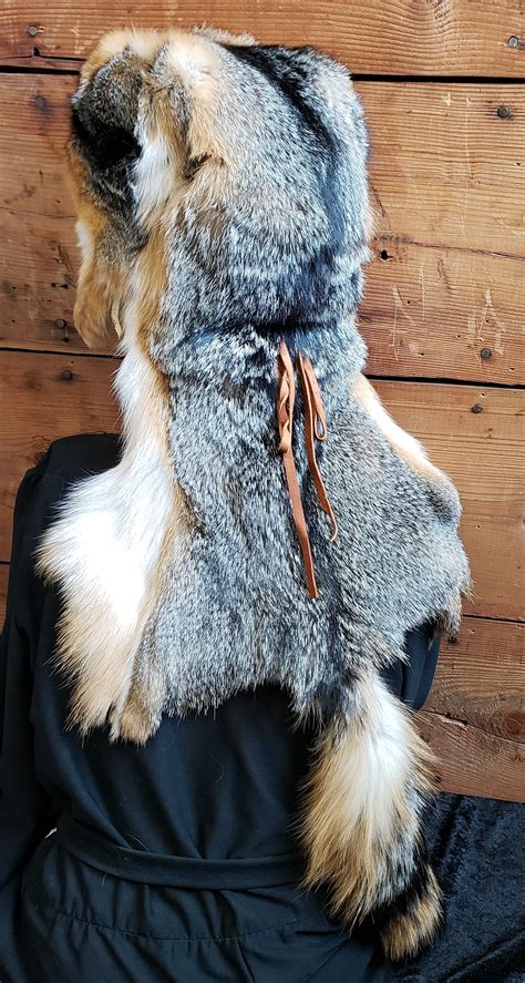 Grey Fox Fur Hat