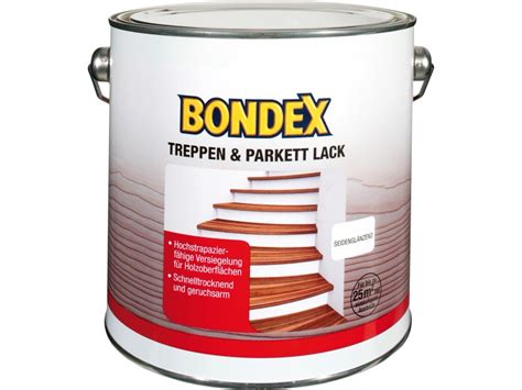 Bondex Treppen u Parkettlack Transparent seidenglänzend 2 5 l kaufen