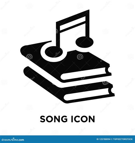 Song Icon Vector Isolated On White Background Logo Concept Of S Stock