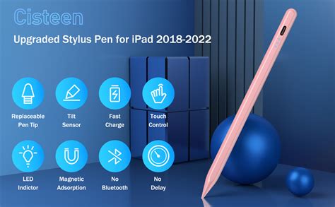 Cisteen Stylus Pen For Ipad With Faster Charge Tilt Sensor Compatible