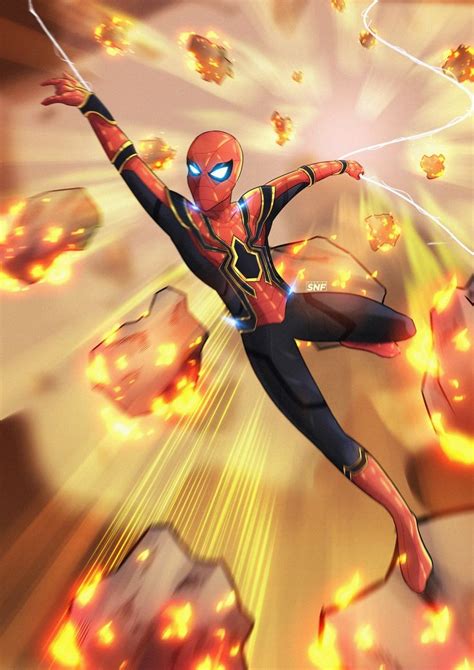 Iron Spider Mcu Gabriel Ferreira Marvel Spiderman Iron Spider