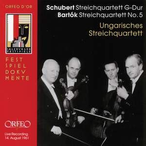 Schubert String Quartet No In G Major D Etc Orfeo C