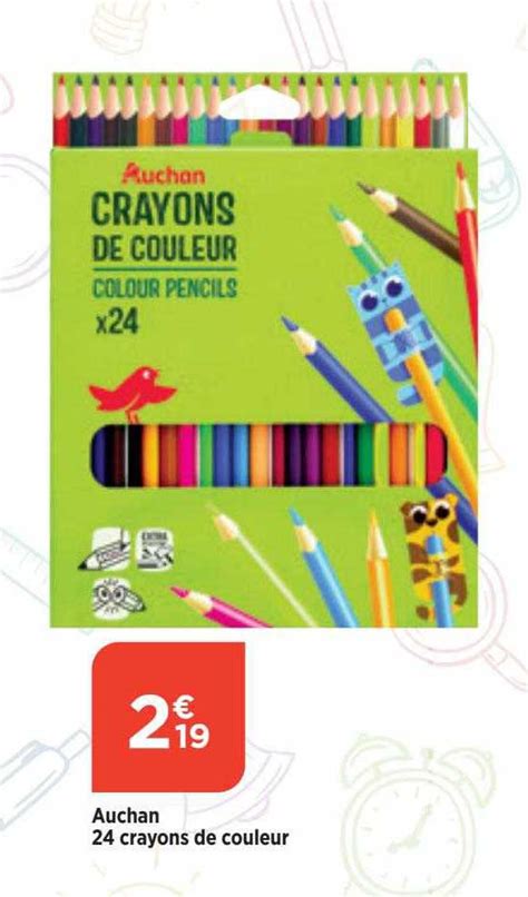 Promo Auchan Crayons De Couleur Chez Bi Icatalogue Fr