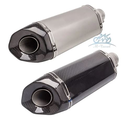 Universal Motorcycle Carbon Fiber Exhaust Pipe Universal Motorcycle Modified Exhaust Muffle Pipe