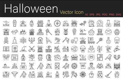 Halloween Vector Icons by Pixlestudio | Codester