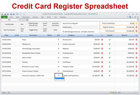 Credit Card Tracking Spreadsheet Template — db-excel.com