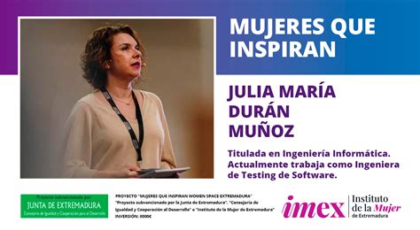 Julia María Durán Muñoz Ingeniera de Testing de Software Women