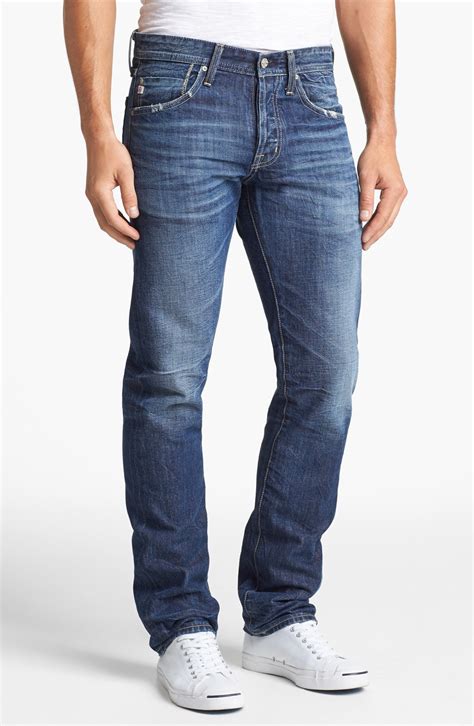 Ag Adriano Goldschmied The 50s Slim Straight Leg Jeans In Blue For Men