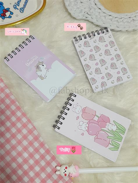 Kawaii Mini Notebooks Collection - Fabshopie.lk