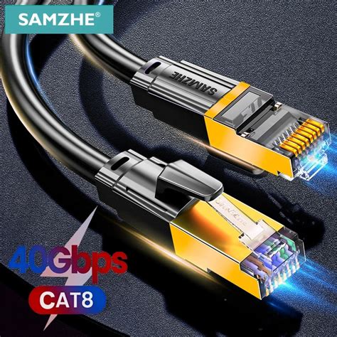 Samzhe Cat Ethernet Cabo Sftp Gbps Rj Super Velocidade Do Cabo De