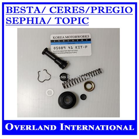 Clutch Master Cylinder Repair Kit Pvc Piston For Kia Besta Ceres