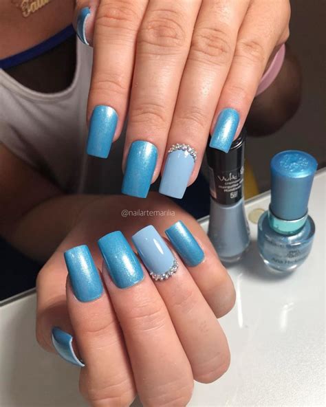 18 Melhores Unhas Decoradas Esmalte Azul Claro