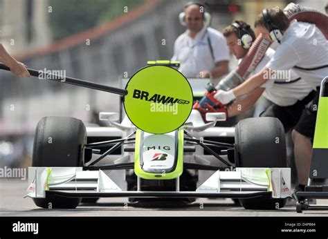 Brazilian Formula One Driver Rubens Barrichello Of Brawn Gp Is Pictured