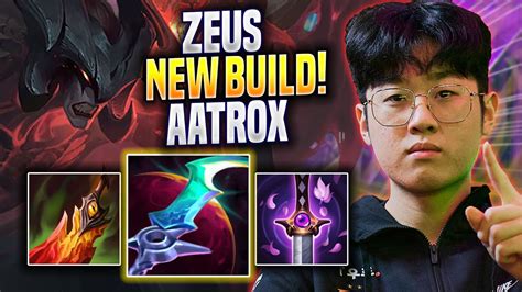 Zeus Tries New Aatrox Build T1 Zeus Plays Aatrox Top Vs Gangplank