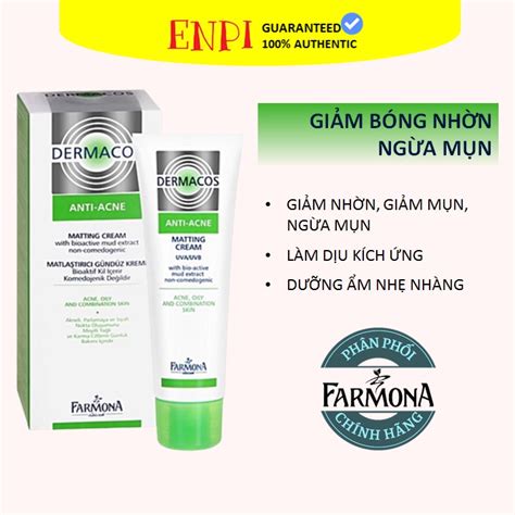 Kem D Ng Gi M M N B Ng Nh N Farmona Dermacos Anti Acne Matting Cream