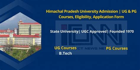 Himachal Pradesh University Admission Hpu Eligibility Process