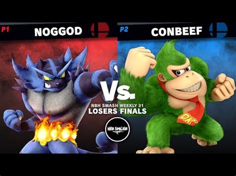 Nbh Smash Ultimate Losers Finals Noggod Incineroar Vs Conbeef