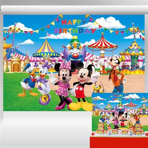 Mickey Mouse Clubhouse Backdrop Banner Park Entrance 54 Off