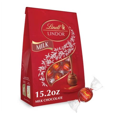 Lindt Lindor Milk Chocolate Candy Truffles Bag 1 Bag 15 2 Oz Frys