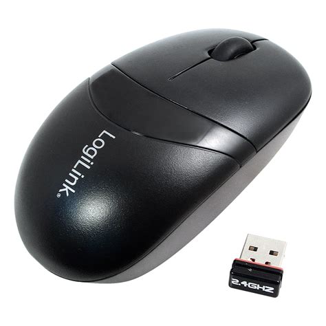 Logilink Mouse Optical Wireless Ghz With Button Black K