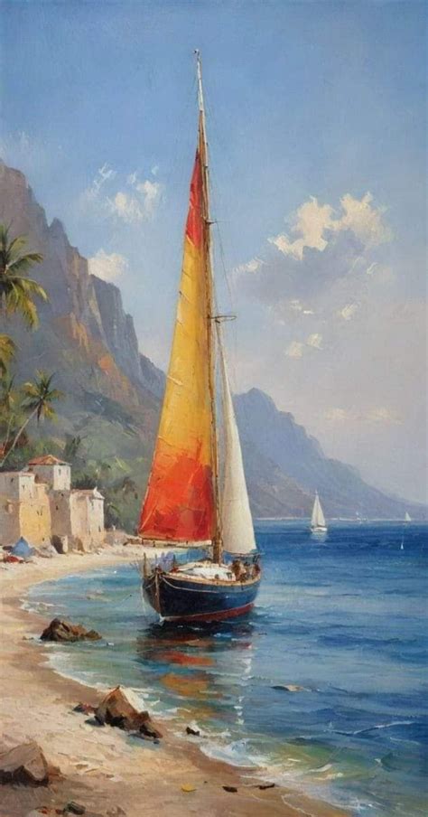 Pin By Torah Ahavat Olam On Wallpapers In Sailboat Painting