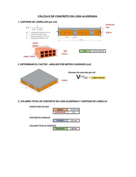 Cálculo de concreto en losa aligerada eduardo leal uDocz