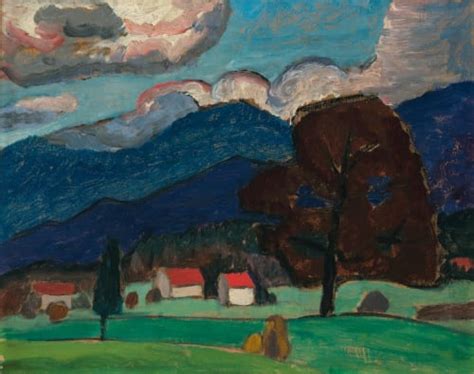 Gabriele Münter Autumn Landscape with Brown Tree 1931 Art Basel