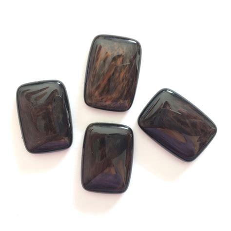 Mahogany Obsidian Cabochon / Obsidian Stone / Jewelry Making Supplies ...