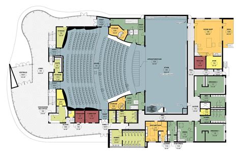 520-seat Glenn Massay Theater Floor Plan