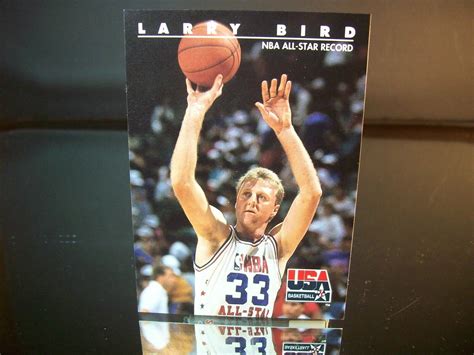 Larry Bird SkyBox USA Basketball 1992 Card 16 All Star Record Boston