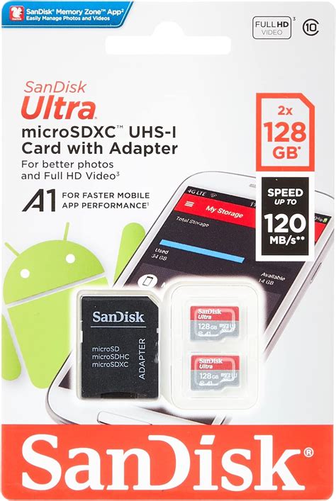 SanDisk Ultra 512GB MicroSDXC Memory Card SD Adapter With A1 App