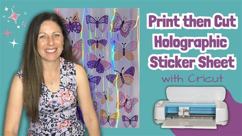 Diy Holographic Sticker Sheets With Cricut Step By Step Tutorial