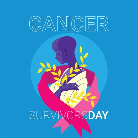 Woman With Pink Ribbon As Cancer Survivors Symbol 7192499 Vector Art At Vecteezy