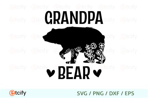 Grandpa Bear Svg Graphic By Etcify · Creative Fabrica