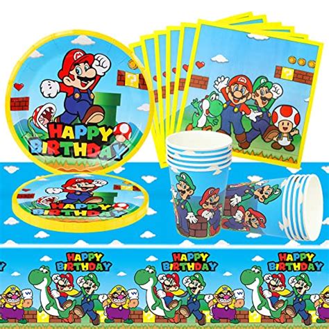 Platos mario bros cumpleaños VER PRECIOS Comprar Online Mayo 2024