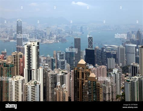 Hong Kong Skyline from Victoria Peak Stock Photo - Alamy