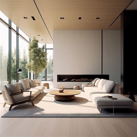 Premium AI Image | Minimalist Living room interior designs collection