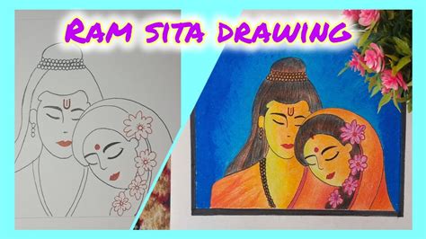 Ram Sita Drawing For Beginners How To Draw Shree Ram Sita For