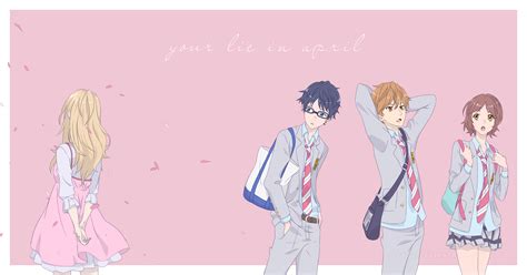 Kaori Miyazono Kousei Arima Tsubaki Sawabe Ryota Watari Wallpaper