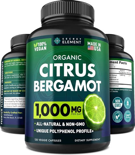 Citrus Bergamot Extract 1000mg Organic Citrus Bergamot