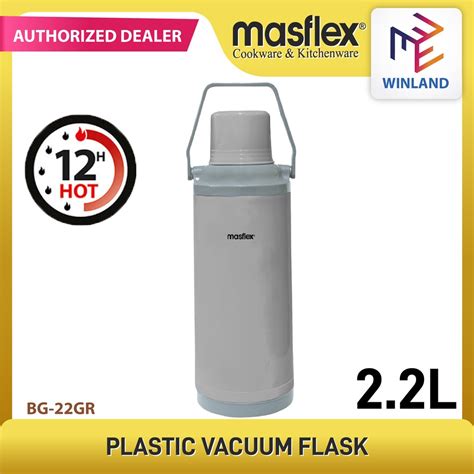 MASFLEX By Winland 2 2 Liter Plastic Vacuum Flask Thermal Flasks Gray