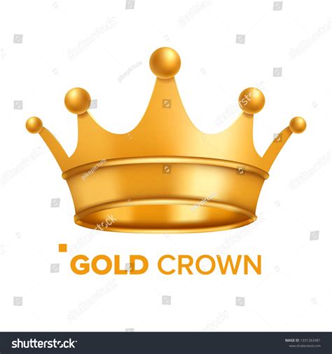 Gold Crown Vector King Design Royal Stock Vector (Royalty Free ...