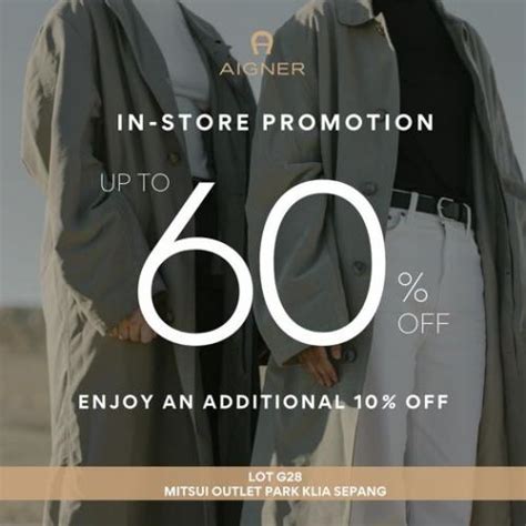 Aigner In Store Promotion Up To Off At Mitsui Outlet Park Jun