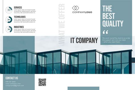 Free IT Company Brochure Template (PSD)