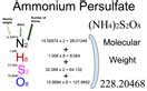 Ammonium Persulfate NH4 2S2O8 Molecular Weight Calculation