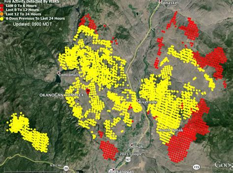 Okanogan Complex Fire Map - Cynthy Constance