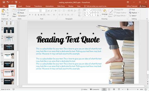 Animated Reading PowerPoint Template